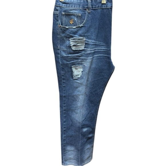 Vintage Rocawear “Street Legend ‘99” Distressed Jeans W46 Big & Tall Classic Fit - Picture 6 of 7